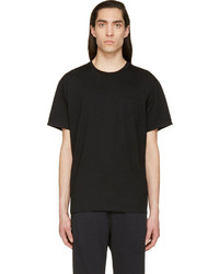 T-shirt à col rond noir Alexander Wang