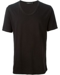 T-shirt à col rond noir Alexander Wang