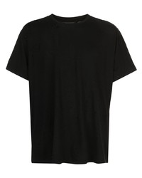 T-shirt à col rond noir Amiri