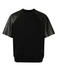 T-shirt à col rond noir Amiri