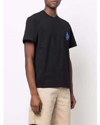 T-shirt à col rond noir JW Anderson