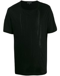 T-shirt à col rond noir Ann Demeulemeester