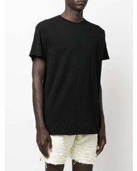 T-shirt à col rond noir John Elliott