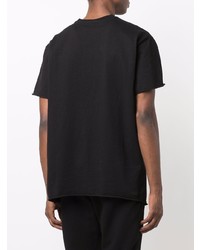 T-shirt à col rond noir John Elliott