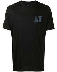 T-shirt à col rond noir Armani Exchange