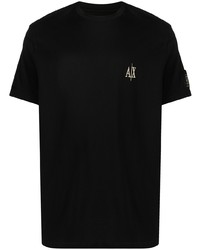 T-shirt à col rond noir Armani Exchange