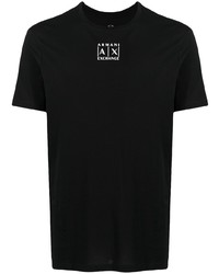 T-shirt à col rond noir Armani Exchange