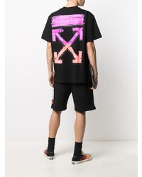 T-shirt à col rond noir Off-White