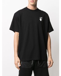 T-shirt à col rond noir Off-White