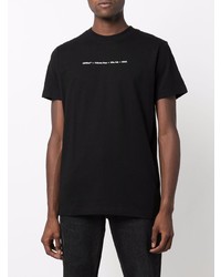 T-shirt à col rond noir Off-White