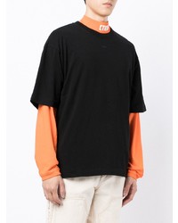 T-shirt à col rond noir Off-White