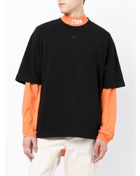 T-shirt à col rond noir Off-White