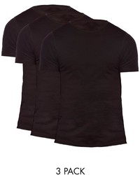 T-shirt à col rond noir Asos