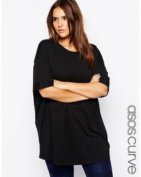 T-shirt à col rond noir Asos