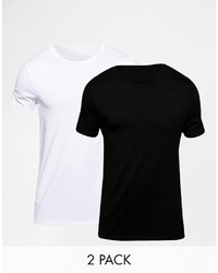 T-shirt à col rond noir Asos