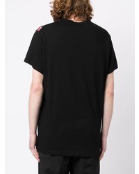 T-shirt à col rond noir Yohji Yamamoto