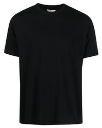 T-shirt à col rond noir Auralee