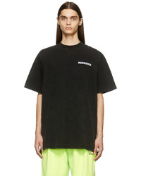 T-shirt à col rond noir Balenciaga