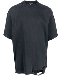 T-shirt à col rond noir Balenciaga