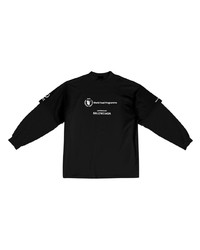 T-shirt à col rond noir Balenciaga