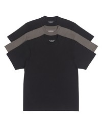 T-shirt à col rond noir Balenciaga