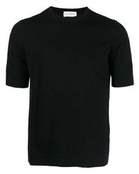 T-shirt à col rond noir Ballantyne