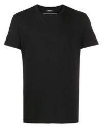 T-shirt à col rond noir Balmain