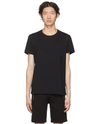 T-shirt à col rond noir Balmain