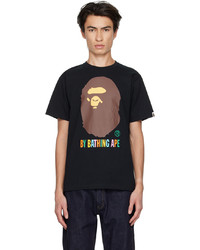 T-shirt à col rond noir BAPE