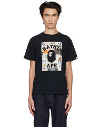 T-shirt à col rond noir BAPE