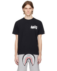 T-shirt à col rond noir BAPE