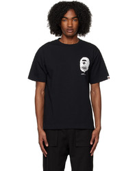 T-shirt à col rond noir BAPE