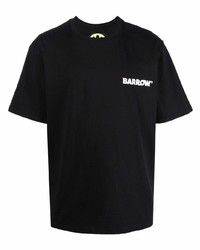 T-shirt à col rond noir BARROW