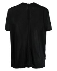 T-shirt à col rond noir Rick Owens