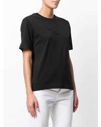 T-shirt à col rond noir Simone Rocha