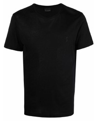 T-shirt à col rond noir Billionaire