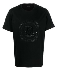 T-shirt à col rond noir Billionaire