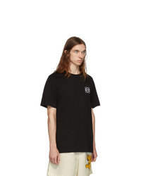 T-shirt à col rond noir Loewe