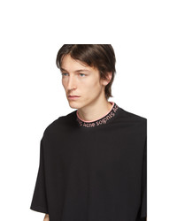 T-shirt à col rond noir Acne Studios