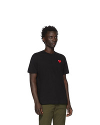 T-shirt à col rond noir Comme Des Garcons Play