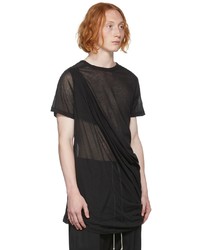 T-shirt à col rond noir Rick Owens