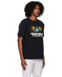 T-shirt à col rond noir BAPE