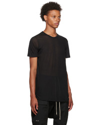 T-shirt à col rond noir Rick Owens