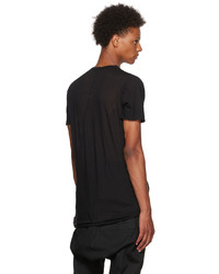 T-shirt à col rond noir Rick Owens