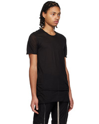 T-shirt à col rond noir Rick Owens