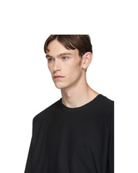 T-shirt à col rond noir Homme Plissé Issey Miyake