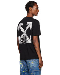 T-shirt à col rond noir Off-White