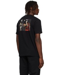 T-shirt à col rond noir Off-White