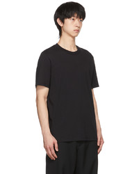 T-shirt à col rond noir Jil Sander