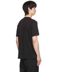 T-shirt à col rond noir Jil Sander